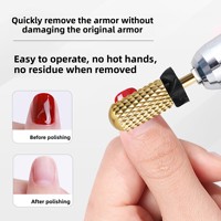 Tête de polissage pour préparation des ongles de style russe, outil de retrait des cuticules, embout de ponceuse à ongles en carbure de tungstène, embout de polissage progressif pour ongles