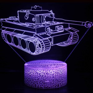 Vendite calde Creative 3D luce notturna treno, motore antincendio e Bus serie illusione lampada da tavolo in acrilico per la decorazione della camera da letto - Product Image 5