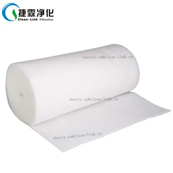 Fabricante pré filtro de espessura, 5 10 15 20 mm na china g2 g3 fibra sintética de poliéster