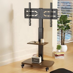 Carro de <span class=keywords><strong>TV</strong></span> móvil con toma de corriente Soporte de <span class=keywords><strong>TV</strong></span> rodante para televisores de pantalla curva de pantalla plana LCD LED <span class=keywords><strong>OLED</strong></span> de 26-65 pulgadas hasta 110 lbs - Product Image 6