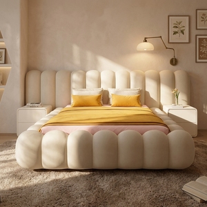 Lit rembourré moderne de luxe Willsoon sur mesure avec <span class=keywords><strong>matelas</strong></span>, lit double, queen, king, lit français, italien, avec rangement et <span class=keywords><strong>matelas</strong></span> inclus - Product Image 1