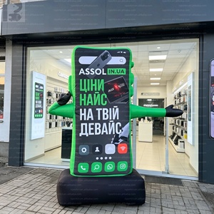Gigantesque figurine gonflable publicitaire en forme de smartphone pour exposition de technologie/magasin - Product Image 3