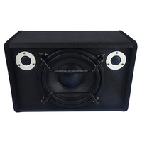 10 pouces Subwoofer double Tweeter haut-parleur RMS 200W Subwoofer actif haut-parleurs OEM voiture Subwoofers boîte boîtier basse forte