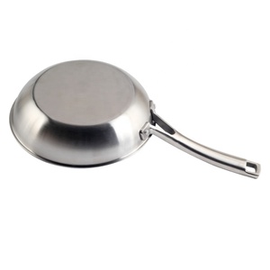 Sartén de Acero Inoxidable de Diseño Minimalista, Compatible con Inducción, Solo para Lavar a Mano, Sin Recubrimiento - Product Image 6