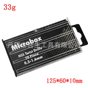 ดอกสว่านไมโครบ็อกซ์ HSS ขนาด 0.3-1.6 มม. 20 ชิ้น ความยาวแบบเมตริก สำหรับโลหะที่ไม่ใช่เหล็ก - Product Image 5