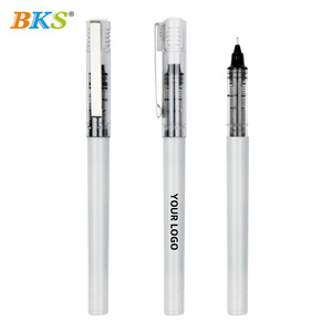 Aanpasbare Blauw Rood Zwart 3 Kleuren Uv Afdrukken Schattige Handtekening Gel Pen Business Office School Gebruik 0.5Mm Plastic Promotiepen - Product Image 4