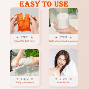 Grande Compresso 55 27inch Lavabo <span class=keywords><strong>Monouso</strong></span> <span class=keywords><strong>Acqua</strong></span> 70*140cm Cotone Beach Asciugamano Portatile Da Bagno - Product Image 4