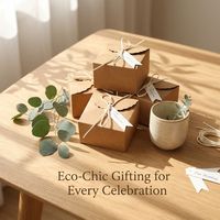 Boîte d'emballage de bonbons en papier kraft simple personnalisée avec corde de fermeture, design pliable, adaptée aux cadeaux de pâtisserie, possibilité d'imprimer un logo