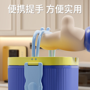 Lunch Box Rectangle <b>Plastic</b> Lid Food Grade For Children And Office Use Solid Color Microwave Safe - Product Image 5