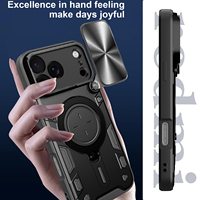 NUEVA Funda de Teléfono de Lujo con Anillo Magnético y Soporte, TPU+PC, Estilo Urbano, Antigolpes, Carga Inalámbrica, para 17/17 E/18 Pro/16/18/18 Pro