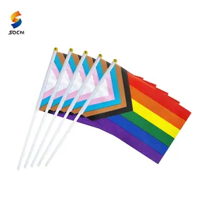 50 pack rainbow pride flag small mini rainbow flag wholesale