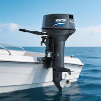 Mesin Kapal Luar Papan (Outboard) Top Factory Powerful 40HP Newtop, 2 Tak, Bensin, Berpendingin Air, untuk Kapal