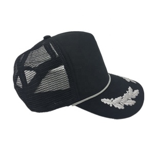 หมวกแก๊ปทรงทรัคเกอร์ปักลายใบโอ๊คแบบกำหนดเองพร้อมเชือกตกแต่ง - Product Image 4
