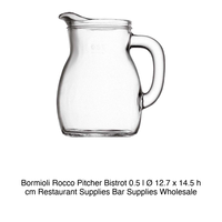 Carafe Bistrot Bormioli Rocco 0,5 L H 14,5 cm Ø 12,7 cm