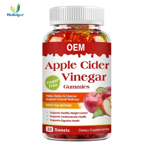Gomitas de Vinagre de Sidra de Manzana en Oferta, Vitaminas <span class=keywords><strong>B</strong></span> y Fibra para el Bienestar, Apoyo a la Salud Intestinal, Suplemento de Vitaminas del Complejo <span class=keywords><strong>B</strong></span> y Fibra - Product Image 1