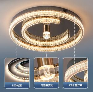 OEM Offre Spéciale Rond Intelligent Voix Intelligente Plafonnier Moderne Maison De Luxe Cristal Lumière Lampe LED Plafonnier - Product Image 5