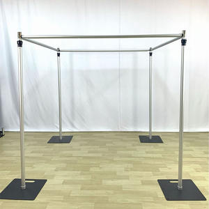 מלבן מתכוונן מערכות drape שמלת כלה קשת עם בסיס קל הרכבה - Product Image 2