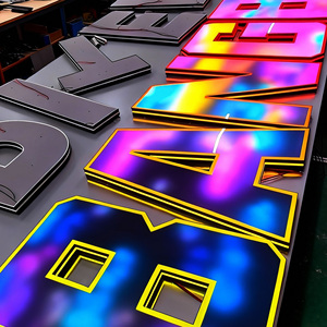 Letras de Canal LED RGB Personalizadas con Cambio de Color, Letrero Programable con Efecto Neón, Letrero 3D con Iluminación Frontal para Bar, Club, Tienda de Juegos - Product Image 4