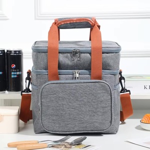 Grand sac isotherme portable <span class=keywords><strong>Oxford</strong></span> pour le déjeuner, les pique-niques, le camping, la plage, sac isotherme avec bandoulière, porte-bière avec <span class=keywords><strong>poignée</strong></span> - Product Image 1