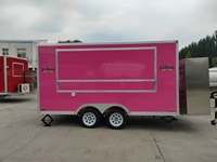 Chariots de vente de restauration rapide multifonctionnels personnalisables en acier inoxydable de 4 m, traiteur mobile pour hot-dogs, barbecue, hamburgers, cuisine mobile à 4 roues avec GPS