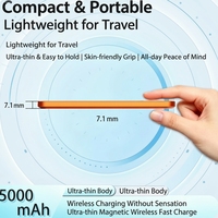 Batterie externe portable ultra-fine à charge rapide magnétique sans fil 5000 mAh Type-C 15W – Vente en gros usine