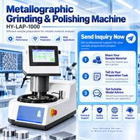 Polisseuse à écran tactile PLC pour échantillons métallographiques, équipement de laboratoire