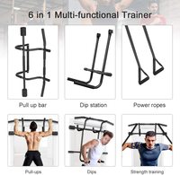 Barre de traction en fer personnalisé pour la maison barre de traction multifonctionnelle d'intérieur barre de traction murale pour le menton de la porte de la salle de sport