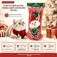 Ensemble de jouets de Noël pour chat RST : baguettes interactives, jouets en peluche pour le jeu et le divertissement, soulagement de l'ennui
