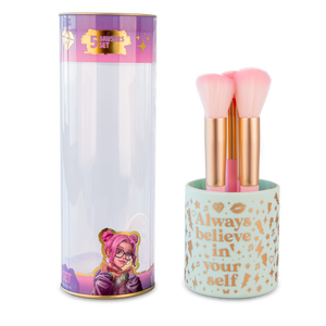 Set di 5 pennelli per il trucco con portapennelli in silicone WOW Generation - Product Image 2