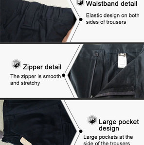 Fashion Classic Reflective Tapes Work Pants Outdoor Men's Cargo Industrial Workwear Pants for Working - Product Image 2