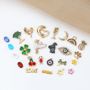 FY liontin modis perhiasan hadiah kalung DIY memegang pesona mengambang emas hati bulat bunga matahari liontin liontin kalung - Product Image 5