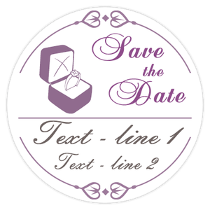 Jetons de poker Save the Date de mariage-Plusieurs modèles & couleurs - Product Image 3