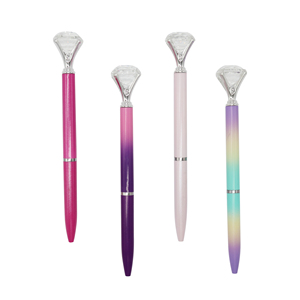 Bolígrafo de gel con cabeza de diamante grande, Bolígrafo De Metal Kawaii, Gema grande, suministros de oficina y escuela, caneta de diamante, promoción - Product Image 1