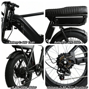 Vélo Électrique Pliant Urbain 20'' avec Pneus Larges, Batterie 48V 15AH*20AH, Vélo Tout-Terrain Électrique pour Ville et Montagne, Disponible en Entrepôt UE - Product Image 3
