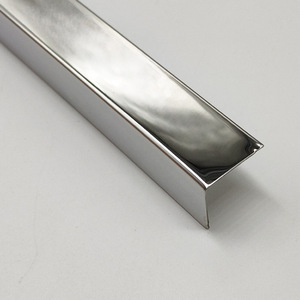 Trung Quốc Nhà Máy Tùy Chỉnh 304 L Hình Dạng Thép Không Gỉ Gốm Gạch Cạnh <span class=keywords><strong>Trim</strong></span> Góc Bảo Vệ Cho Tường Trang Trí - Product Image 4