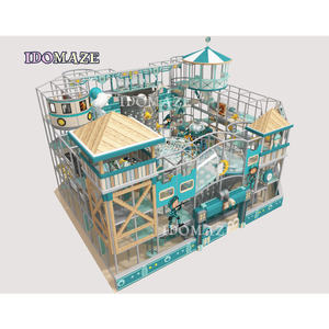 IDO MAZE Commercial Indoor <span class=keywords><strong>Playcenter</strong></span> para niños Fibra de vidrio y acero Interior Patio de recreo de madera Estructura Maze Indoor Playgraund - Product Image 5