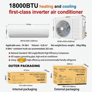 เครื่องปรับอากาศ 9000/12000/18000/24000/30000/36000 บีทียู ทำความสะอาดง่าย ระบบทำความเย็นและความร้อน ทำงานเงียบ ประหยัดพลังงาน - Product Image 1