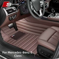 Tapis de sol de voiture en cuir Nappa XPE sur mesure, imperméables, antidérapants, entièrement enveloppants, accessoires intérieurs de voiture