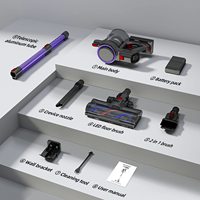 Aspirateur cyclonique sans fil pour usage extérieur, voiture, maison, hôtel, 12-25Kpa, autonomie 30-60 minutes, batterie lithium-ion détachable