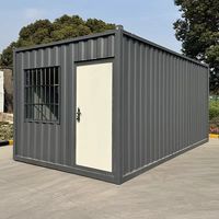 Casa Container Prefabbricata di Lusso 20ft 40ft in Legno e Acciaio con Pannelli Sandwich per Uso Alberghiero, Design Smontabile a Basso Costo