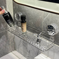 Support de rangement à ventouse pour salle de bain, cadre triangulaire non perforé, salle de bain, toilette, support de rangement mural pour lavabo