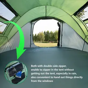 Amanti all'aperto delle tende della cupola della finestra della maglia della tenda di campeggio della famiglia impermeabile di doppio strato Woqi