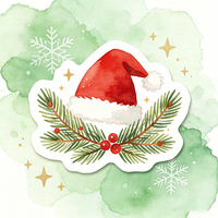 Autocollant décoratif tendance Haoxuan pour sapin de Noël, étiquette de cadeau festif de Noël, emballage de Noël, décoration de vacances, style rétro