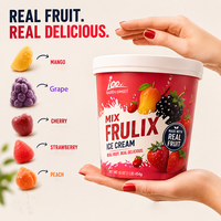 Vente flash : Sucettes glacées en forme de fruits 3D, pêche, mangue porte-bonheur, crème glacée au chocolat au lait, présentées dans une boîte attrayante