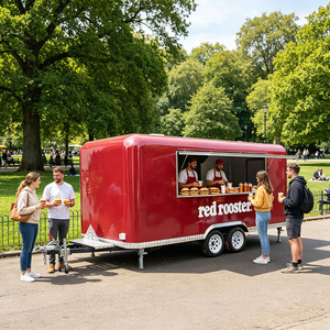 Chariot de cuisine entièrement équipé, remorque alimentaire unique, remorque alimentaire pour glaces et barbecue de rue, camion de restauration entièrement équipé - Product Image 1
