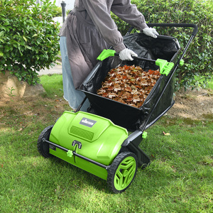 Balayeuse à feuilles Vertak à pousser à la main, sans batterie, portable, pour la rue, la pelouse, balayeuses de voirie, balai à balayer - Product Image 2