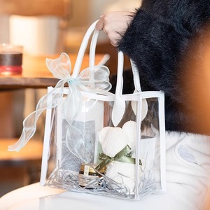 2025 Transparent Engagement NEW BRIDE <b>Gift</b> Honeymoon Wedding Candy <b>Gift</b> <b>Bag</b> Bridal Shower <b>Gift</b> <b>Bag</b> PVC <b>Large</b> Clear MRS Tote <b>Bag</b> - Product Image 4