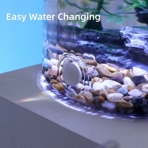 Acquario Ovale in Plastica AquaView 360 Kit per Pesci Tropicali e Betta con Illuminazione LED e Filtro Potente Acquario Trasparente - Product Image 4
