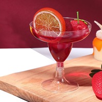 Verres jetables modernes de luxe en plastique PS pour vin rouge, cocktails, margaritas et gobelets de fête 150 ml