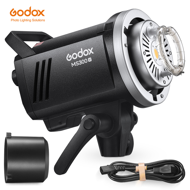 Godox MS200V MS300V 2.4G Built-in Wireless Receiver Lightweight Bowens Mount Photography Studio Flash Light